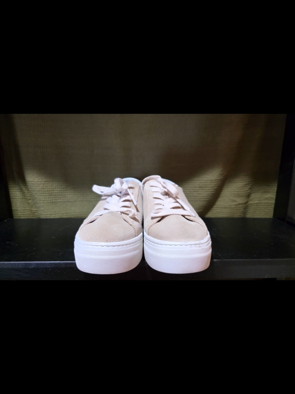 Soludos Platform Lace-Up Ibiza Sneakers in Cream